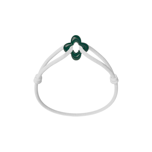 Green Clover Cord Bracelet