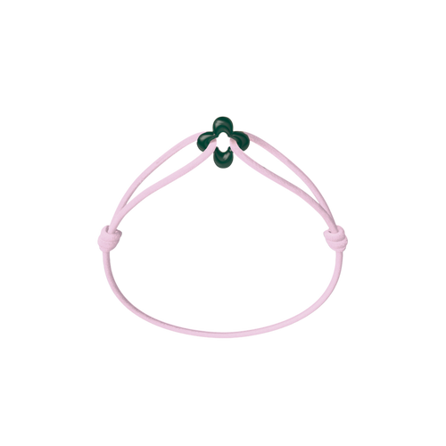 Mini Green Clover Cord Bracelet