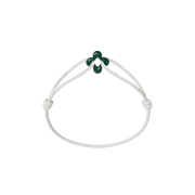 Mini Green Clover Cord Bracelet