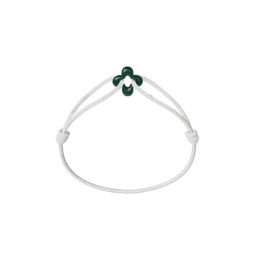 Mini Green Clover Cord Bracelet