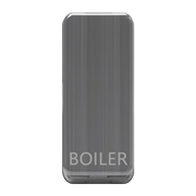 Caradok Switch Cover marked "BOILER" Brushed Chrome
