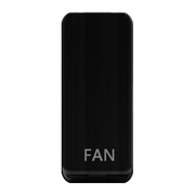Caradok Switch Cover marked "FAN" Matt Black
