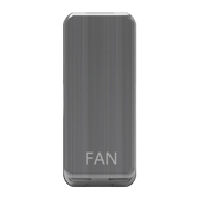 Caradok Switch Cover marked "FAN" Brushed Chrome