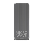 Caradok Switch Cover marked "MICROWAVE" Brushed Chrome