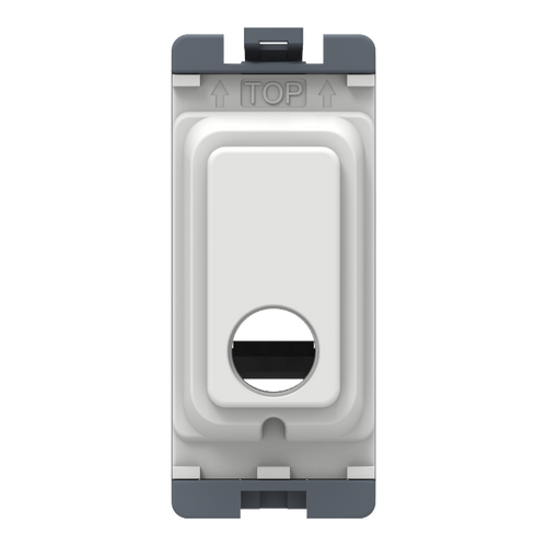 Caradok 16A Flex Outlet Grid Module White Moulded