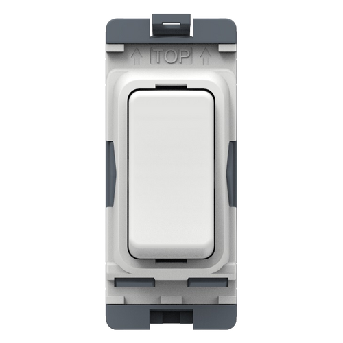 Caradok 20A 1Way Grid Module White Moulded
