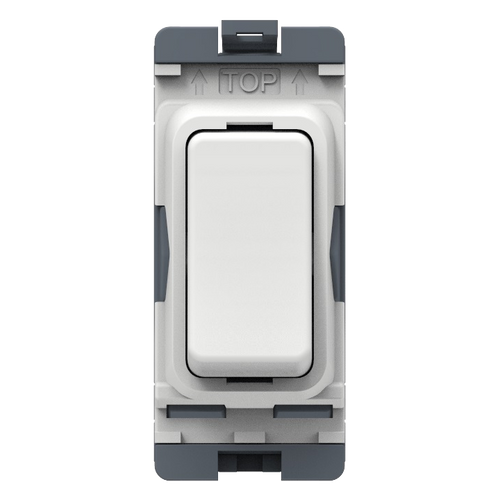Caradok 20A Intermediate Grid Module White Moulded