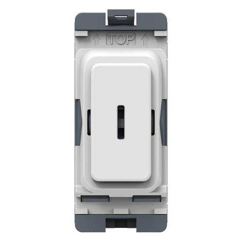 Caradok 20A 2Way Key Switch White Moulded