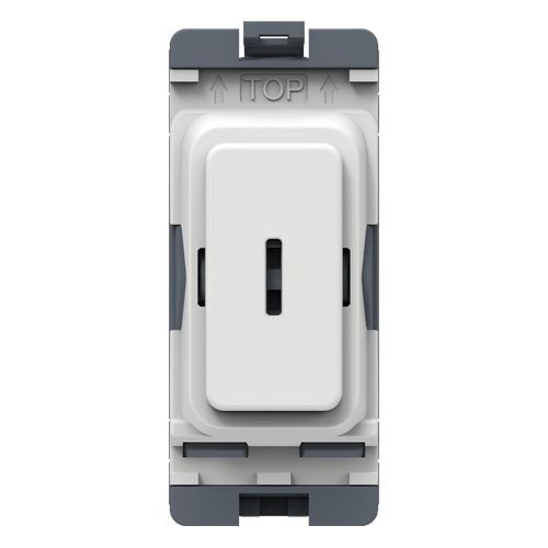 Caradok 20A DP Key Switch White Moulded
