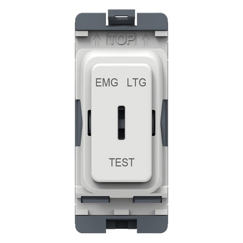 Caradok 20A DP Key Switch (EMG LTG TEST) White Moulded