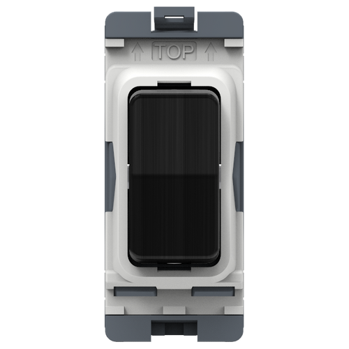 Caradok 20A 2Way SP Grid Module (Centre Off) Matt Black