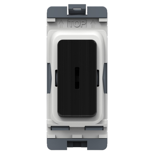 Caradok 20A 2Way SP Key Switch Matt Black