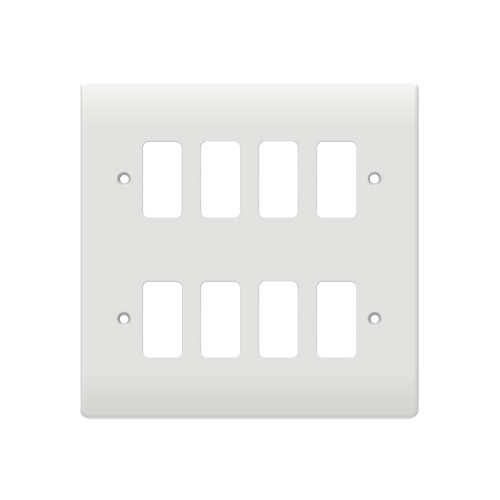 Caradok 8G Front Grid Plate White Moulded