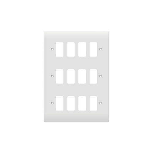 Caradok 12G Front Grid Plate White Moulded