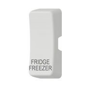 Caradok Switch Cover marked "FRIDGE FREEZER" White Moulded