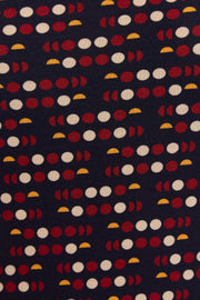 Gilly Retro Dots Print Long Sleeve Top