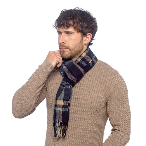 Tom Franks Checked Scarf With Tassel