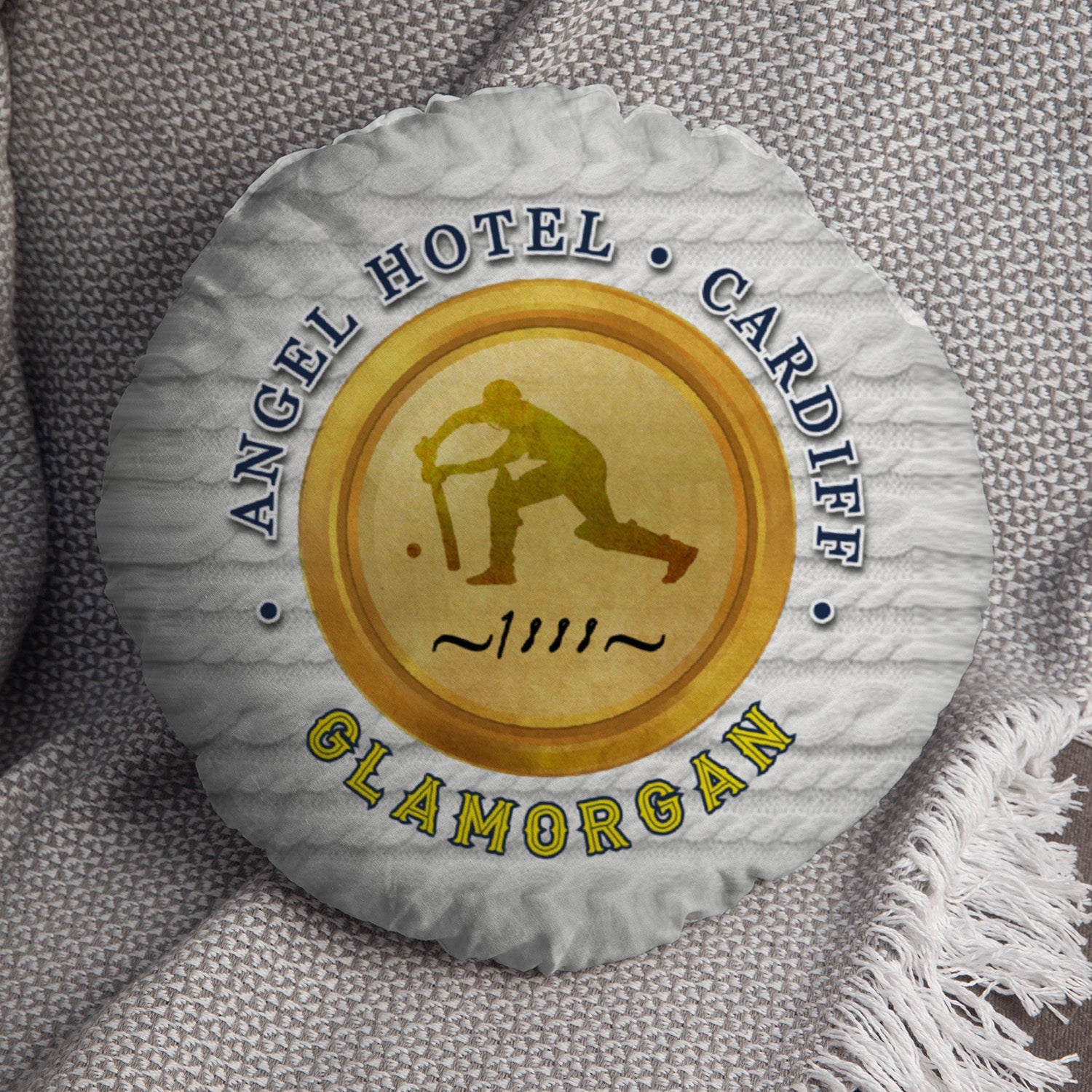 Glamorgan Cricket 1888  - Legend Collection - Circle Cushion 14"