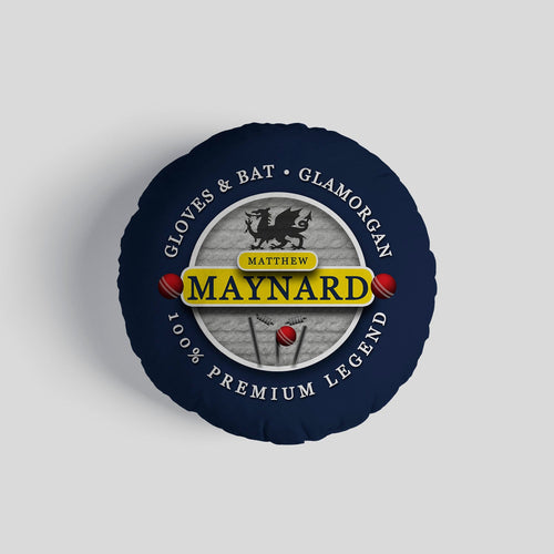 Glamorgan Cricket Maynard  - Legend Collection - Circle Cushion 14"