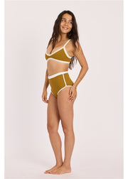 Sisstr Rising Tides High Waist Short Bikini Bottom