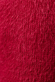 Blanka Eyelash Long Sleeve Jumper - Red