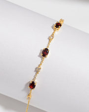 Essential Garnet Jewellery Set in 18k Gold Vermeil