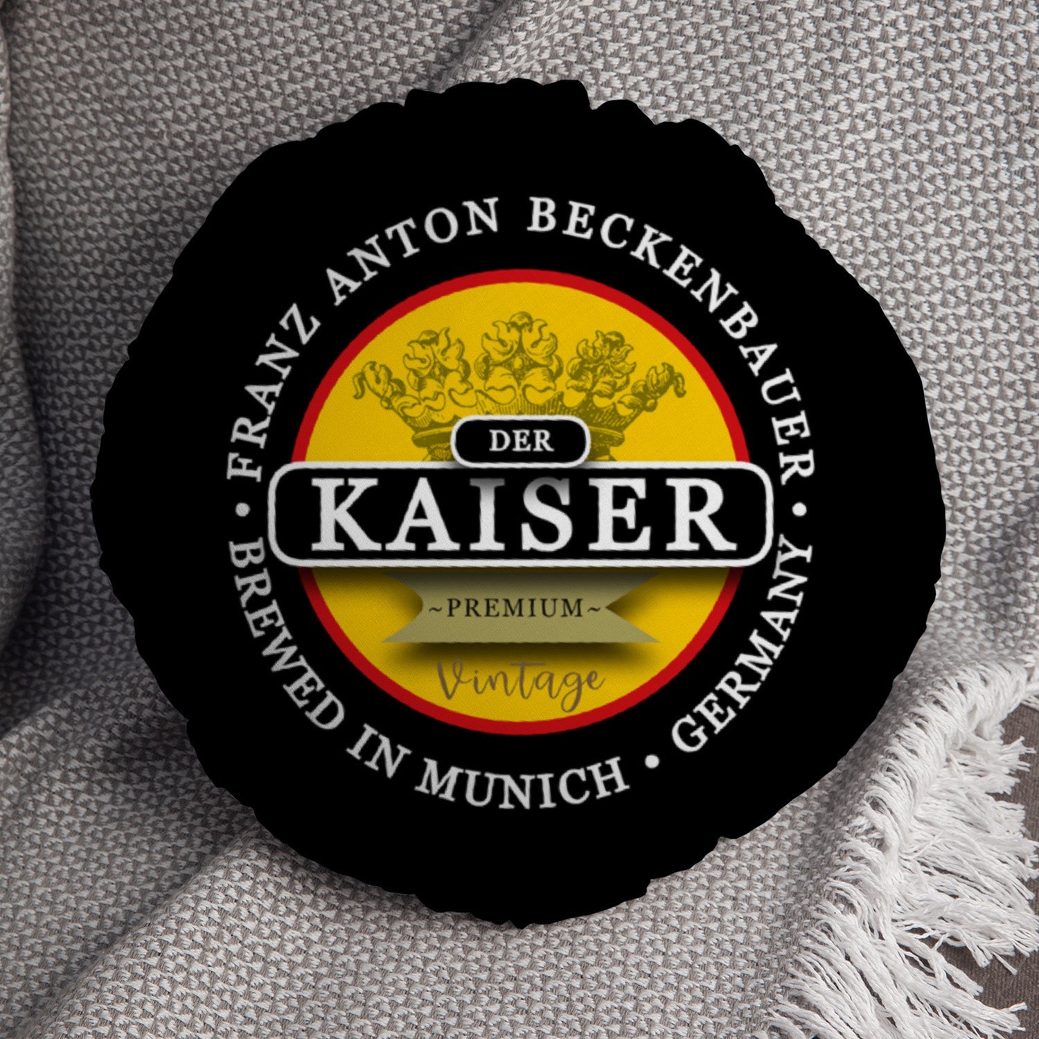 Germany Beckenbauer   - Legend Collection - Circle Cushion 14"