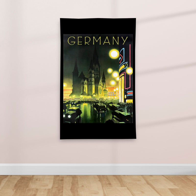 Germany - Vintage Travel poster - Textile Poster