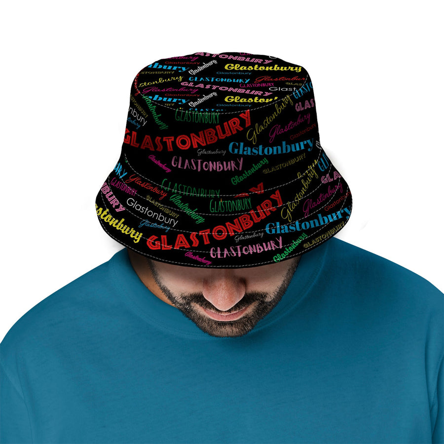 Glastonbury Text Bucket Hat