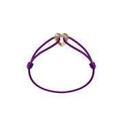 Golden Heart Cord Bracelet