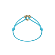 Golden Heart Cord Bracelet