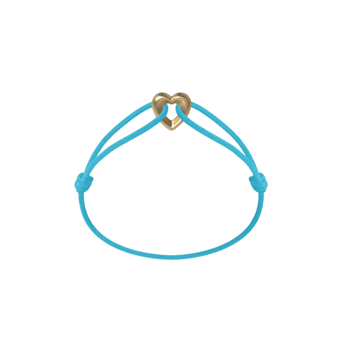 Golden Heart Cord Bracelet