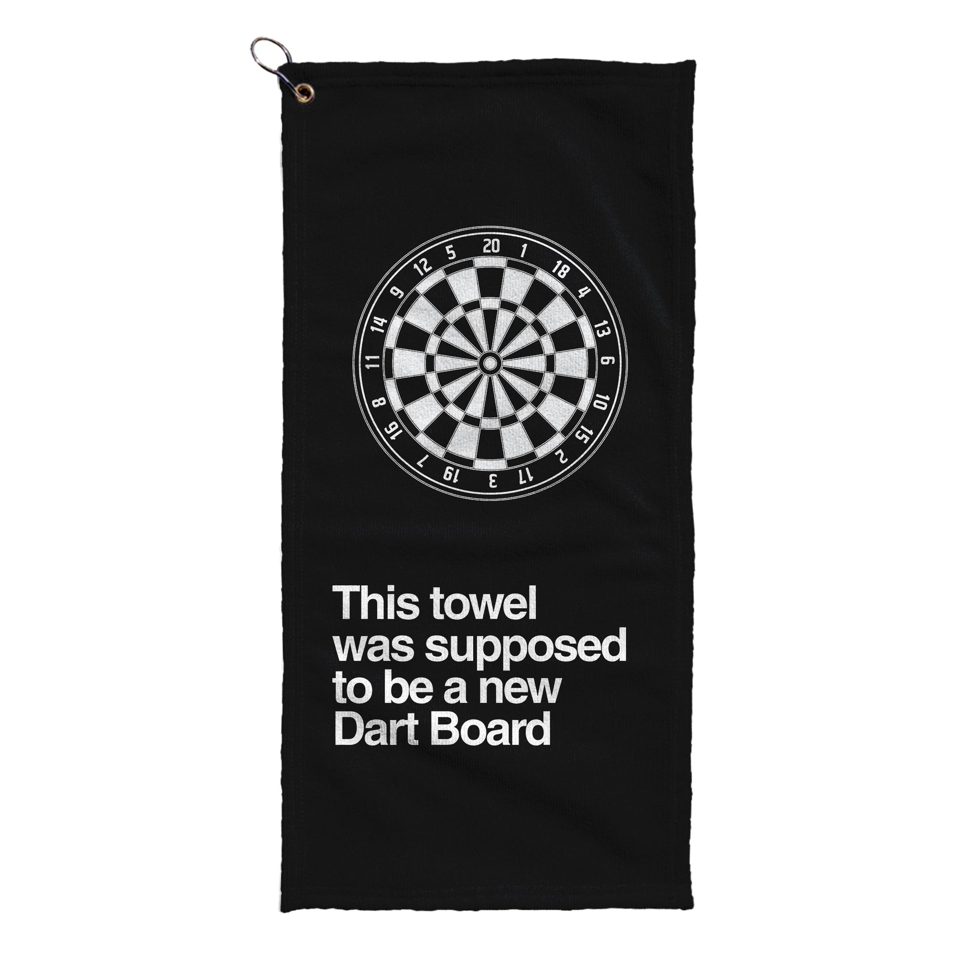 This Towel was Supposed to be a New Dart Board - Funny Darts Golf Towel