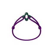 Green Clover Cord Bracelet