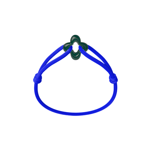 Green Clover Cord Bracelet