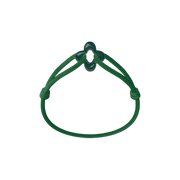 Green Clover Cord Bracelet
