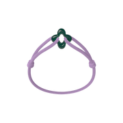 Green Clover Cord Bracelet
