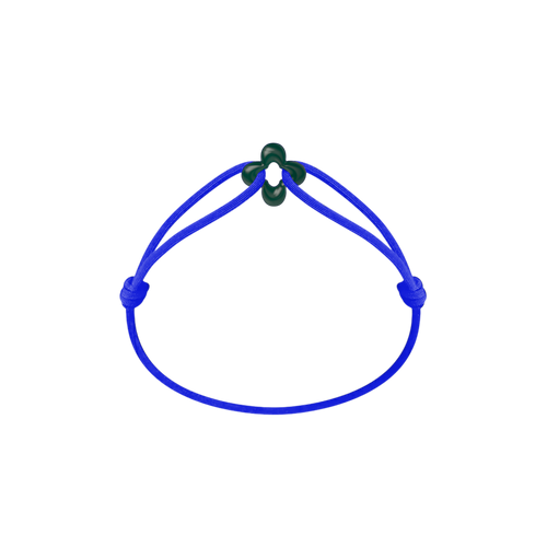 Mini Green Clover Cord Bracelet