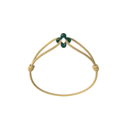 Mini Green Clover Cord Bracelet