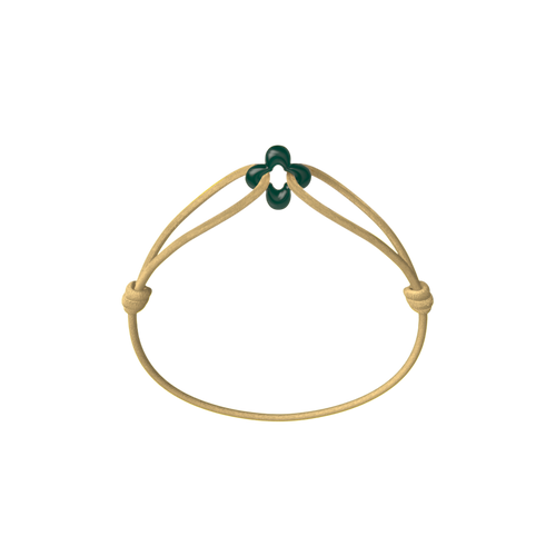 Mini Green Clover Cord Bracelet