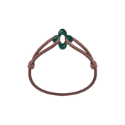 Green Clover Cord Bracelet