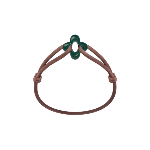 Green Clover Cord Bracelet