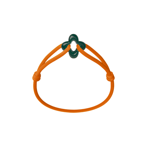 Green Clover Cord Bracelet