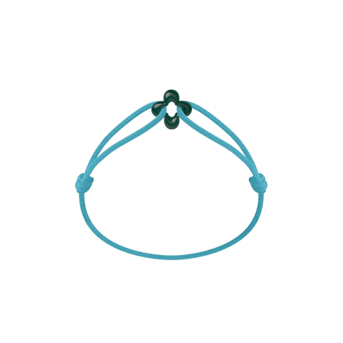 Mini Green Clover Cord Bracelet