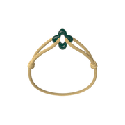 Green Clover Cord Bracelet