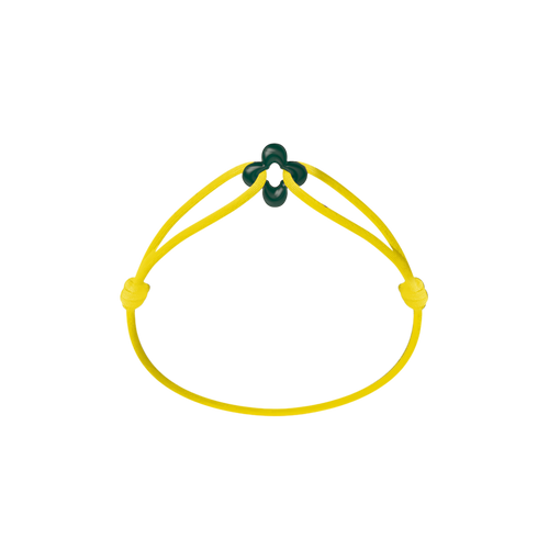 Mini Green Clover Cord Bracelet