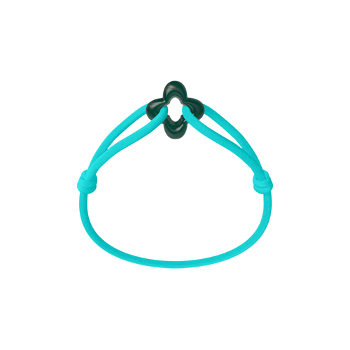 Green Clover Cord Bracelet