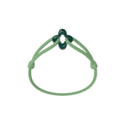 Green Clover Cord Bracelet