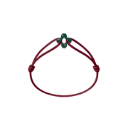 Mini Green Clover Cord Bracelet