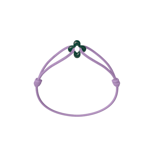 Mini Green Clover Cord Bracelet